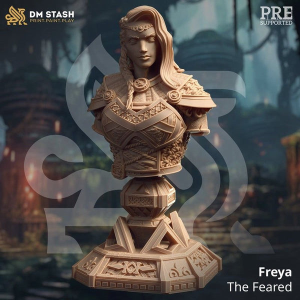 Freya The Feared Bust 3D-printed model