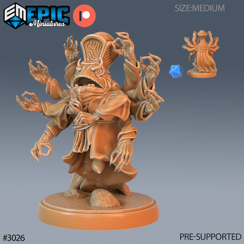 Frog Warlock 3D-printed model