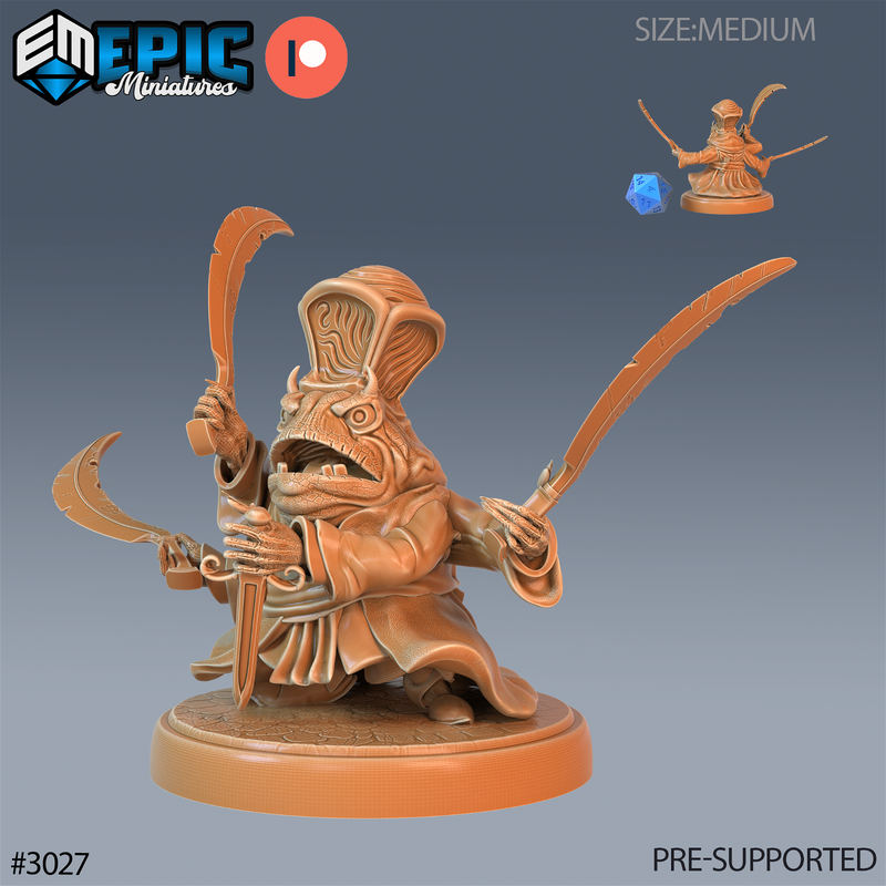 Frog Warlock 3D-printed model
