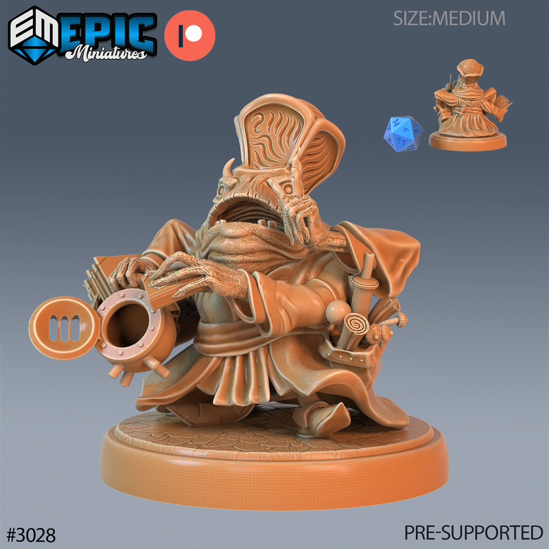 Frog Warlock 3D-printed model