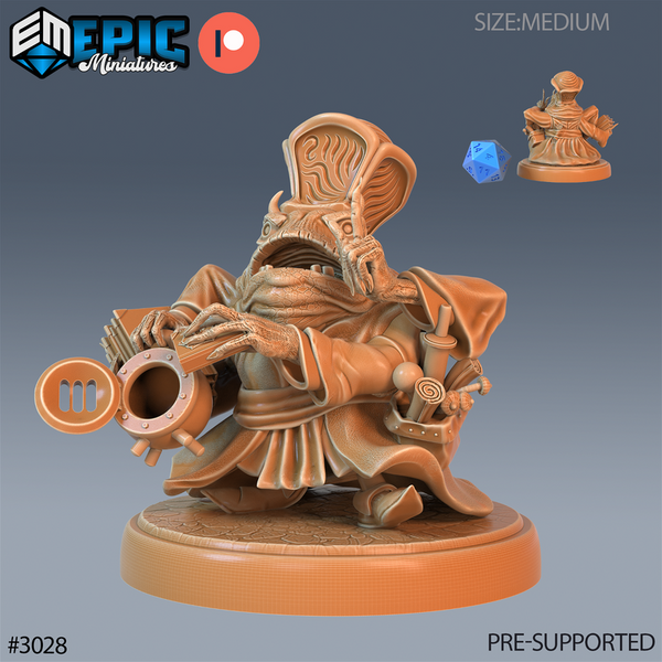 Frog Warlock 3D-printed model