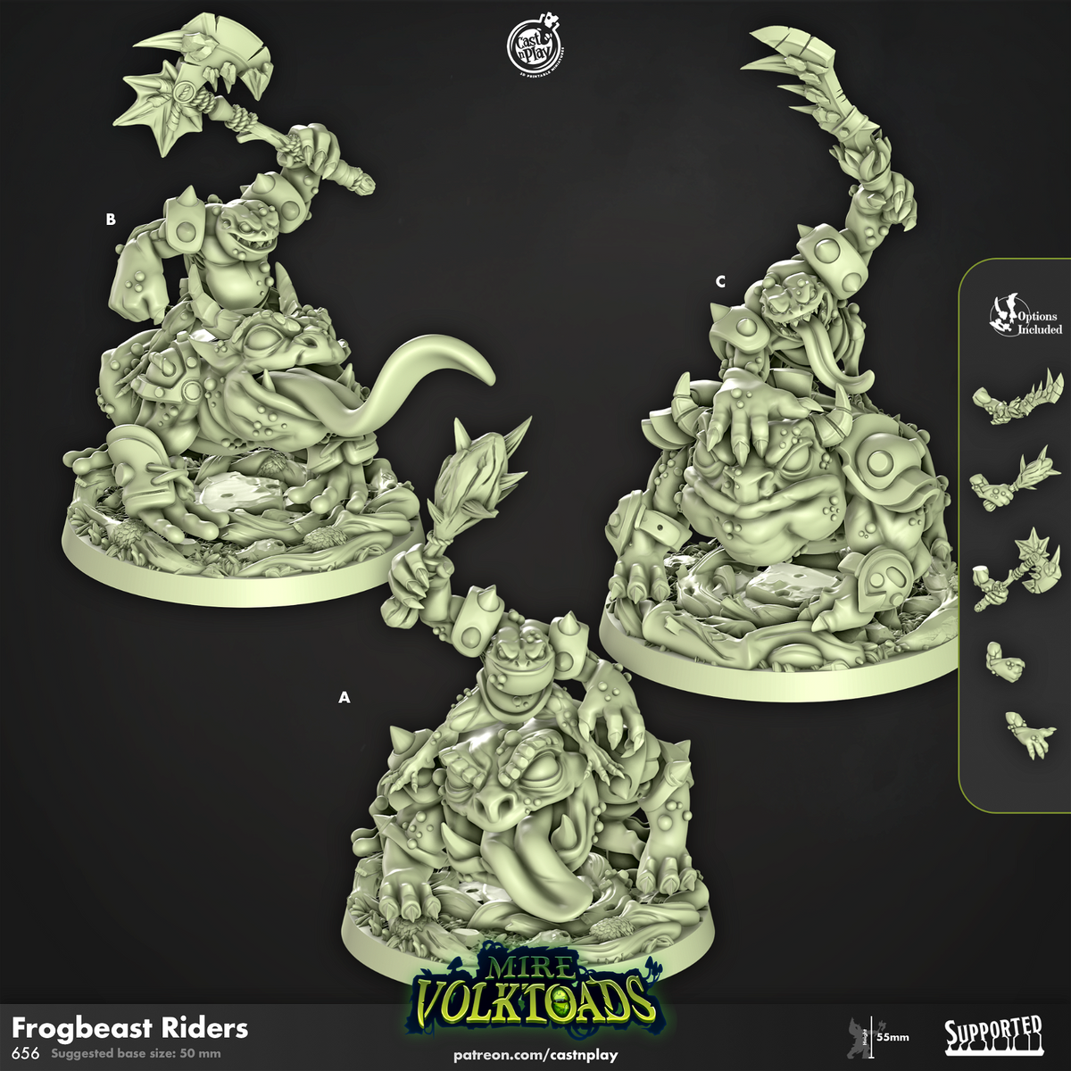 Frogbeast Riders - The Printable Dragon