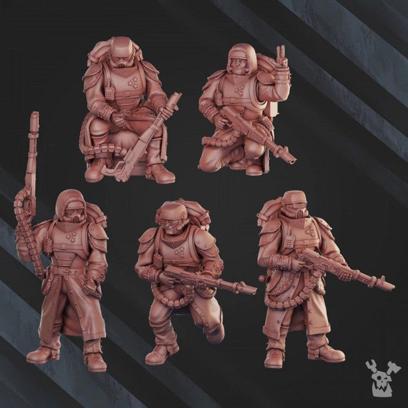 Frost Division Special Forces Command Squad Kit 3D-printed model