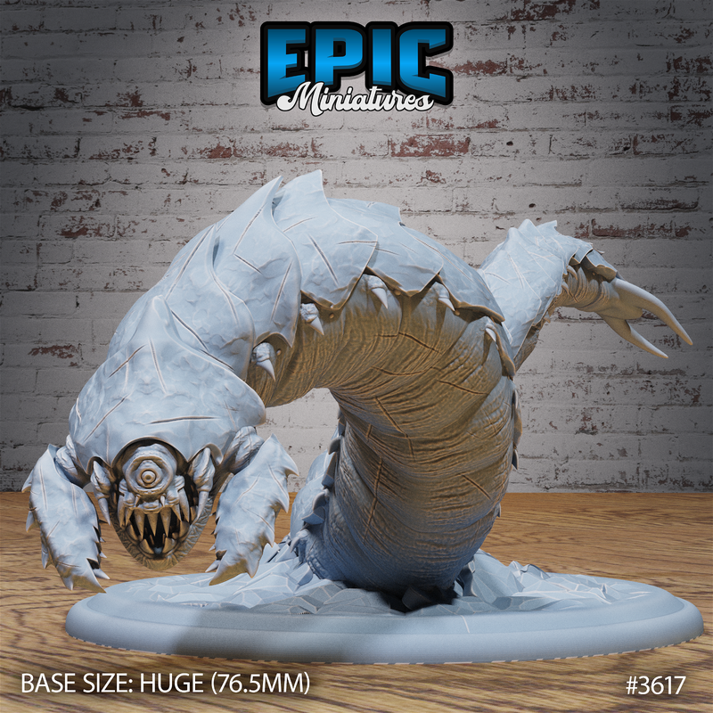 Frost Worm 3D-printed model