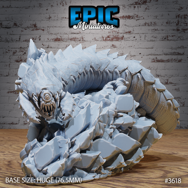 Frost Worm 3D-printed model