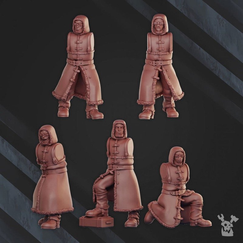 Frostborn Infantry Squad 3D-printed model