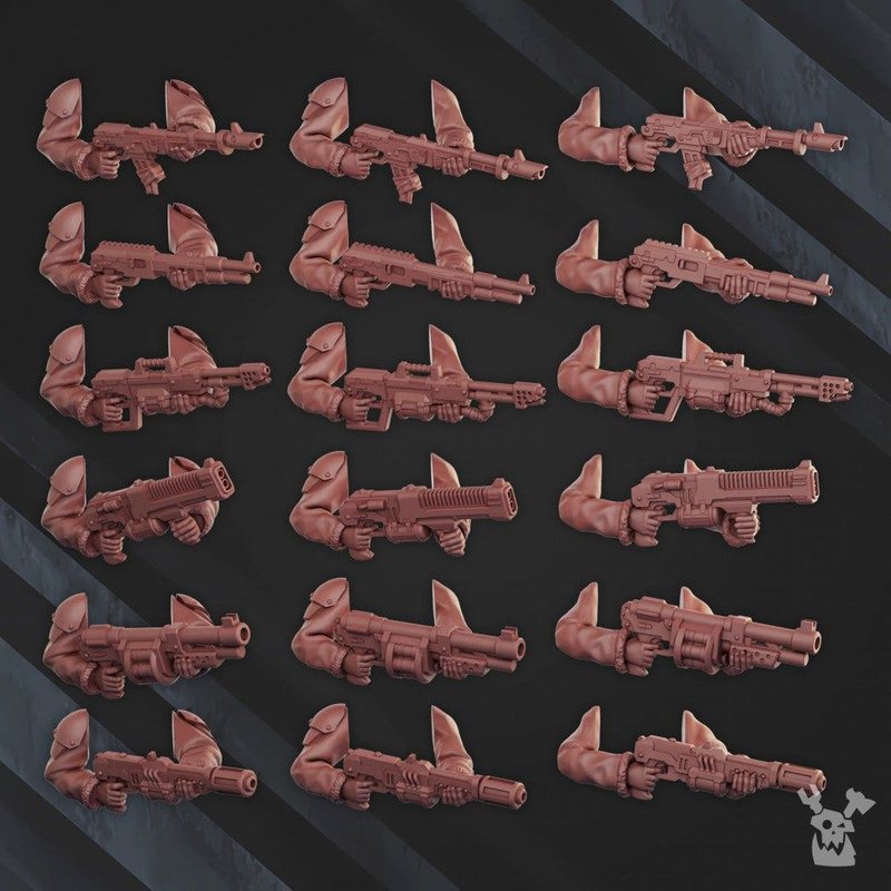 Frostborn Infantry Squad 3D-printed model