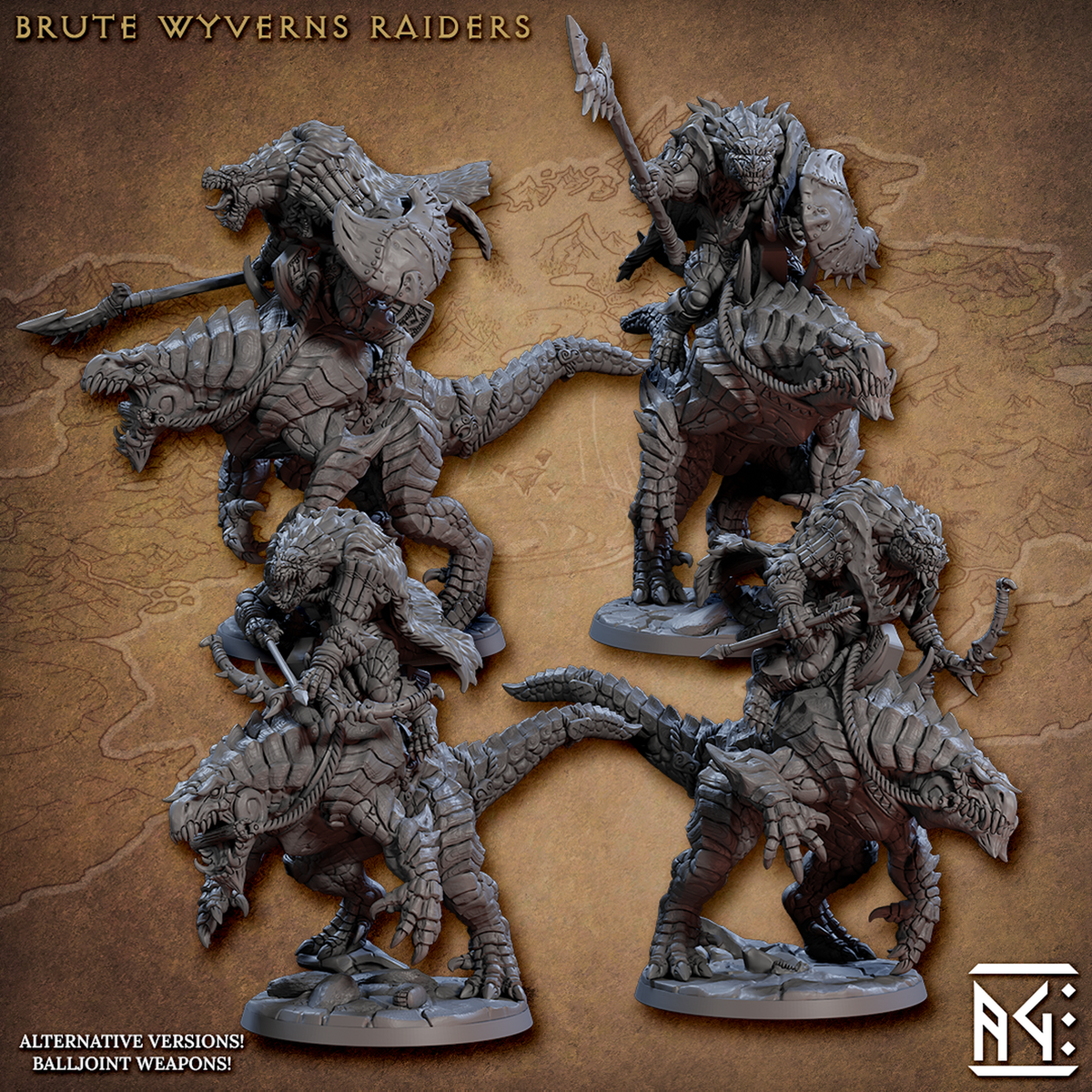 Frostheart Lizardmen - The Printable Dragon