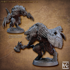 Frostheart Lizardmen - The Printable Dragon