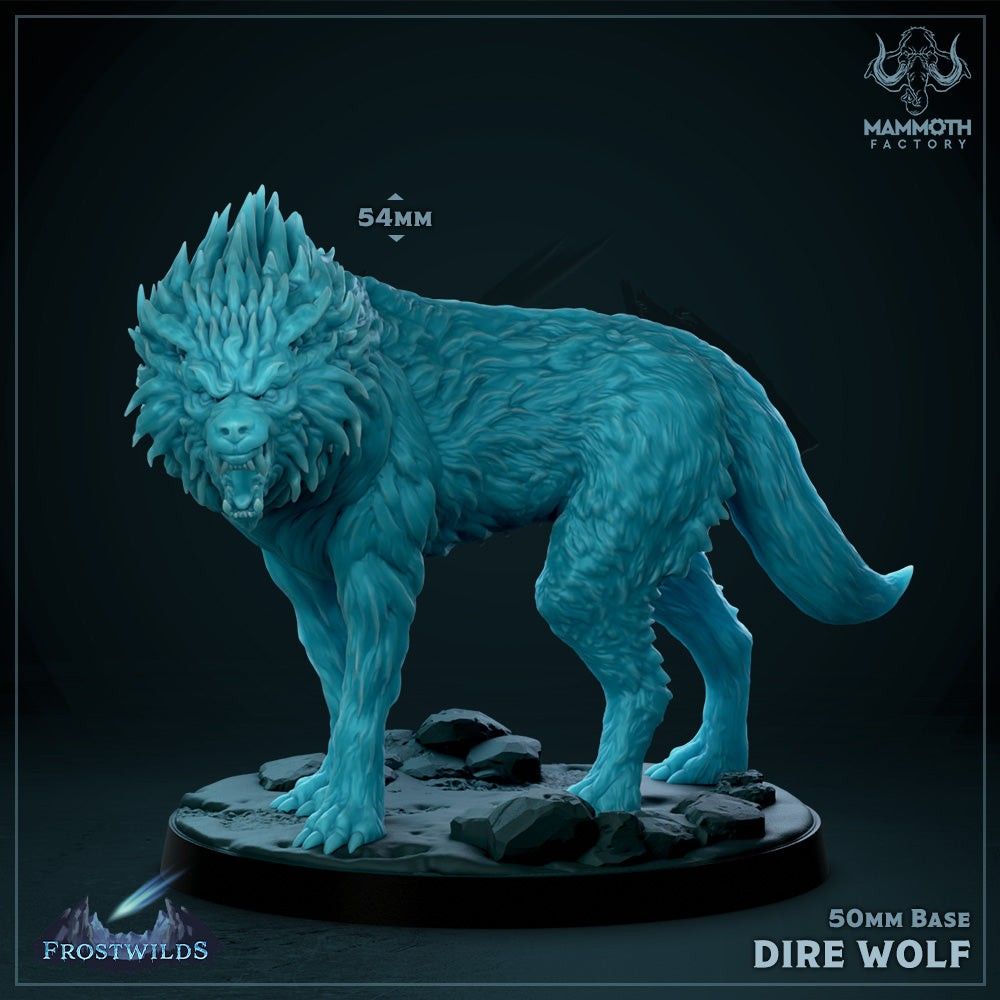 Frostpelt Dire Wolf - The Printable Dragon