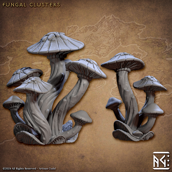 Fungal Cluster 3D-printed model