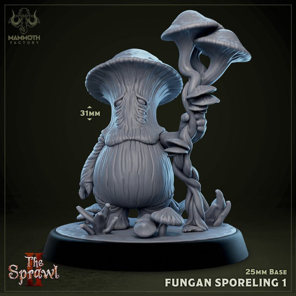 Fungan Sporelings 3D-printed model