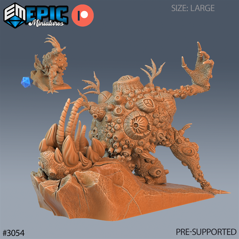 Fungus Golem 3D-printed model