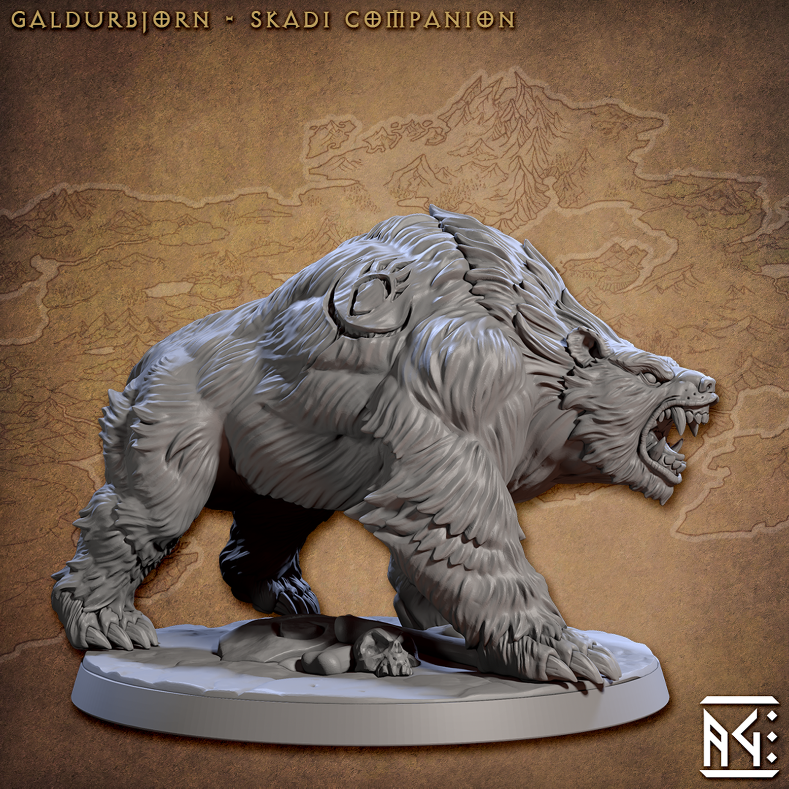 Galdurbjorn - Skadi Companion - The Printable Dragon