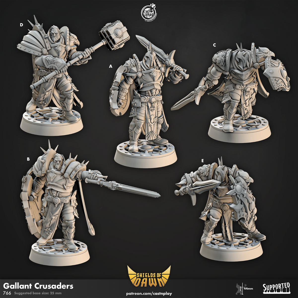 Gallant Crusaders - The Printable Dragon