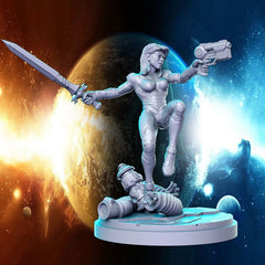 Gamora 3D-printed model