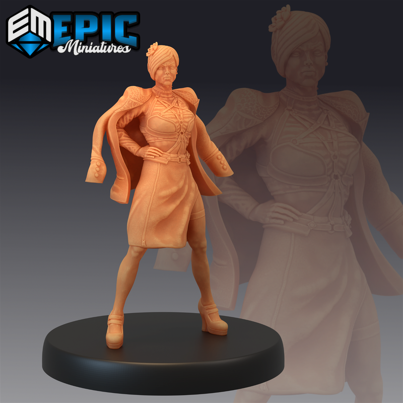 Gangster Lady Charlotte 3D-printed model