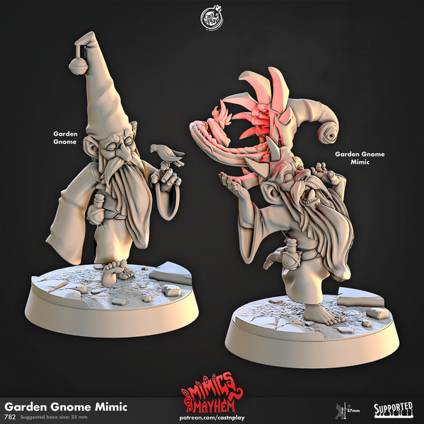 Garden Gnome Mimic 3D-printed model
