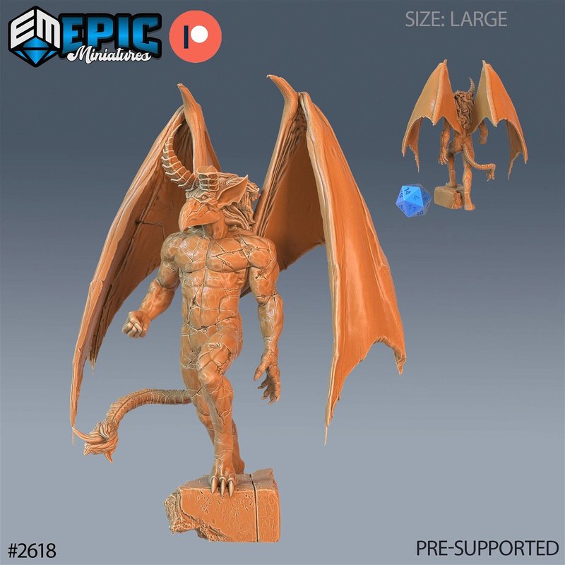 Gargoyle 3D-printed model