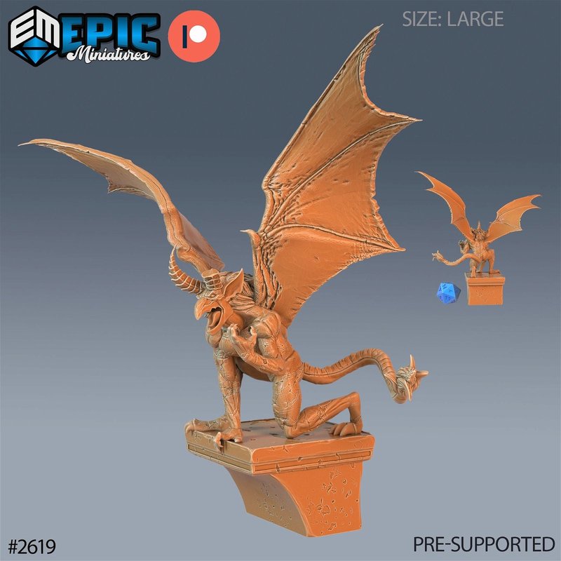 Gargoyle 3D-printed model