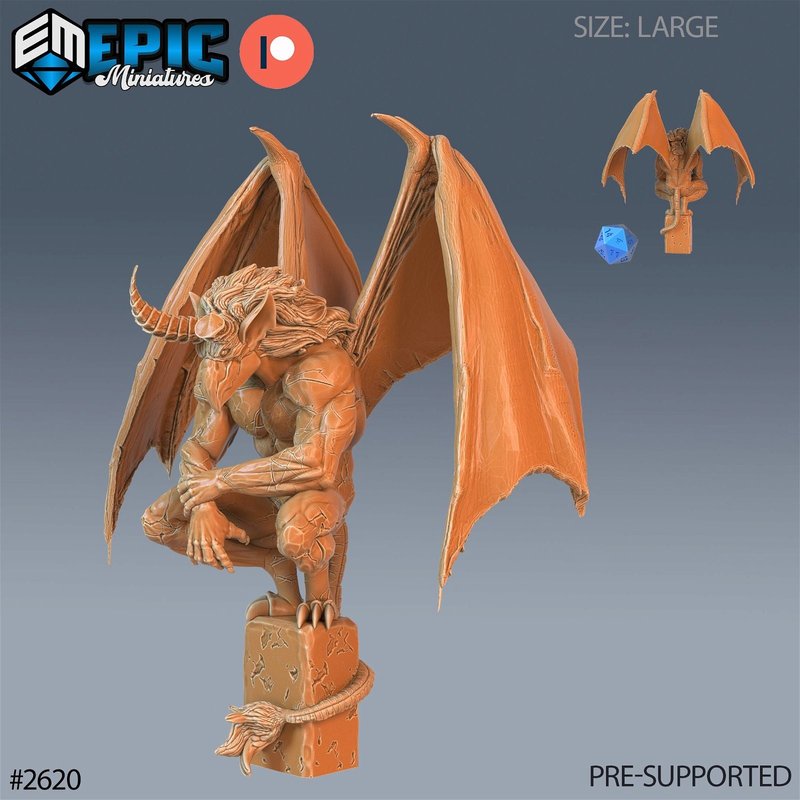 Gargoyle 3D-printed model