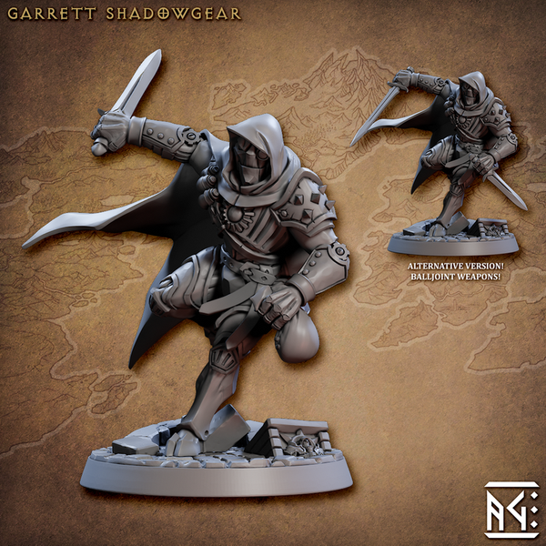 Garrett Shadowgear 3D-printed model