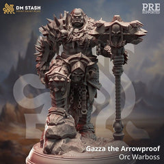 Gazza the Arrowproof - Orc Warboss 3D-printed model