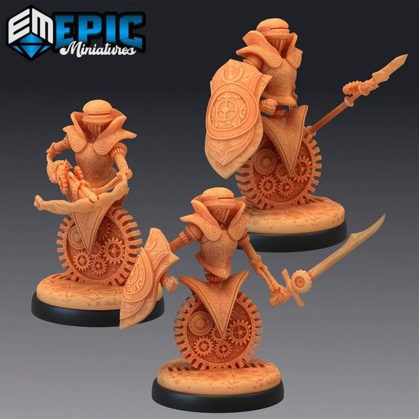 Gear Town Knight 3D-printed model