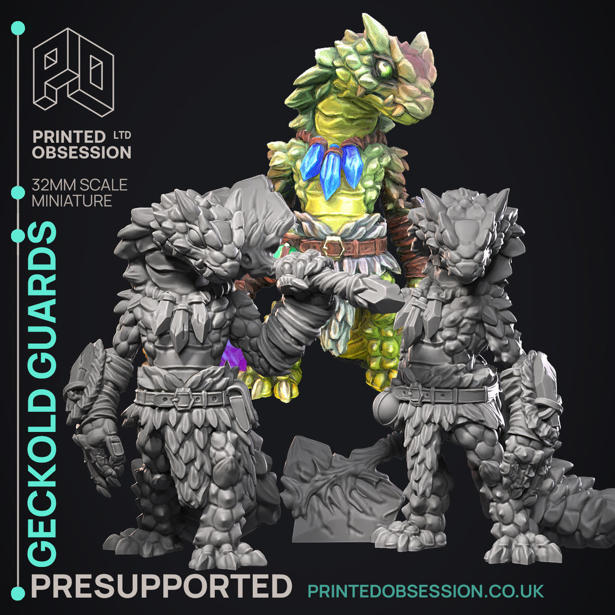 Geckold Guards 3D-printed model