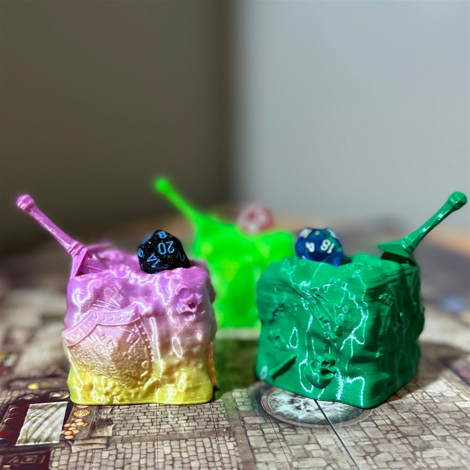 Gelatinous Cube Dice Jail - The Printable Dragon