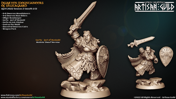 Gerda - Jarl of Huskald 3D-printed model
