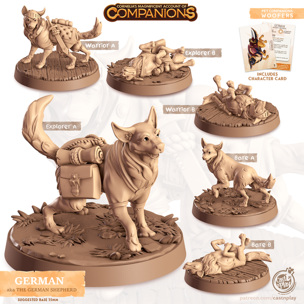 German The German Shepherd 3D-printed model
