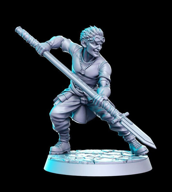 Gharr Modern Spear Fighter 3D-printed model