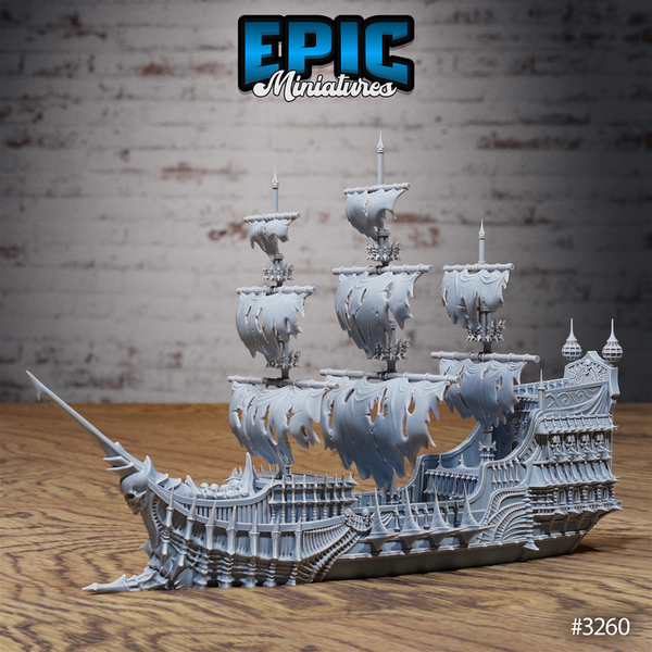 Ghost Ship Flying Dutchman 3D-printed model