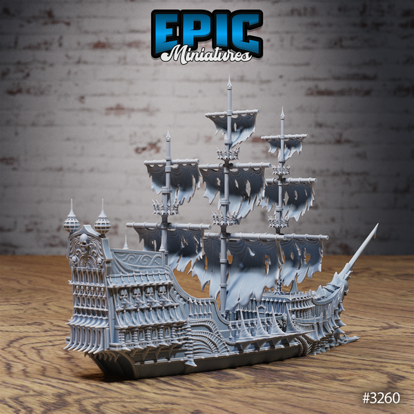 Ghost Ship Flying Dutchman 3D-printed model