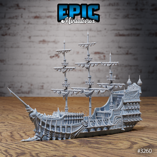 Ghost Ship Flying Dutchman 3D-printed model