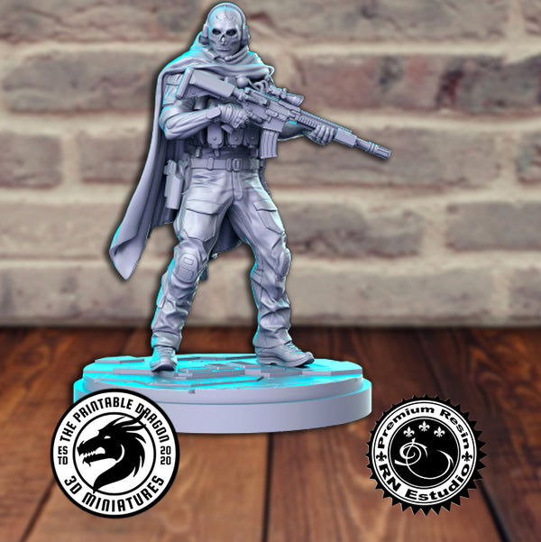 Ghost 3D-printed model