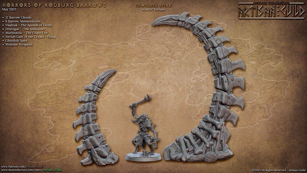 Ghoulish Spire 3D-printed model