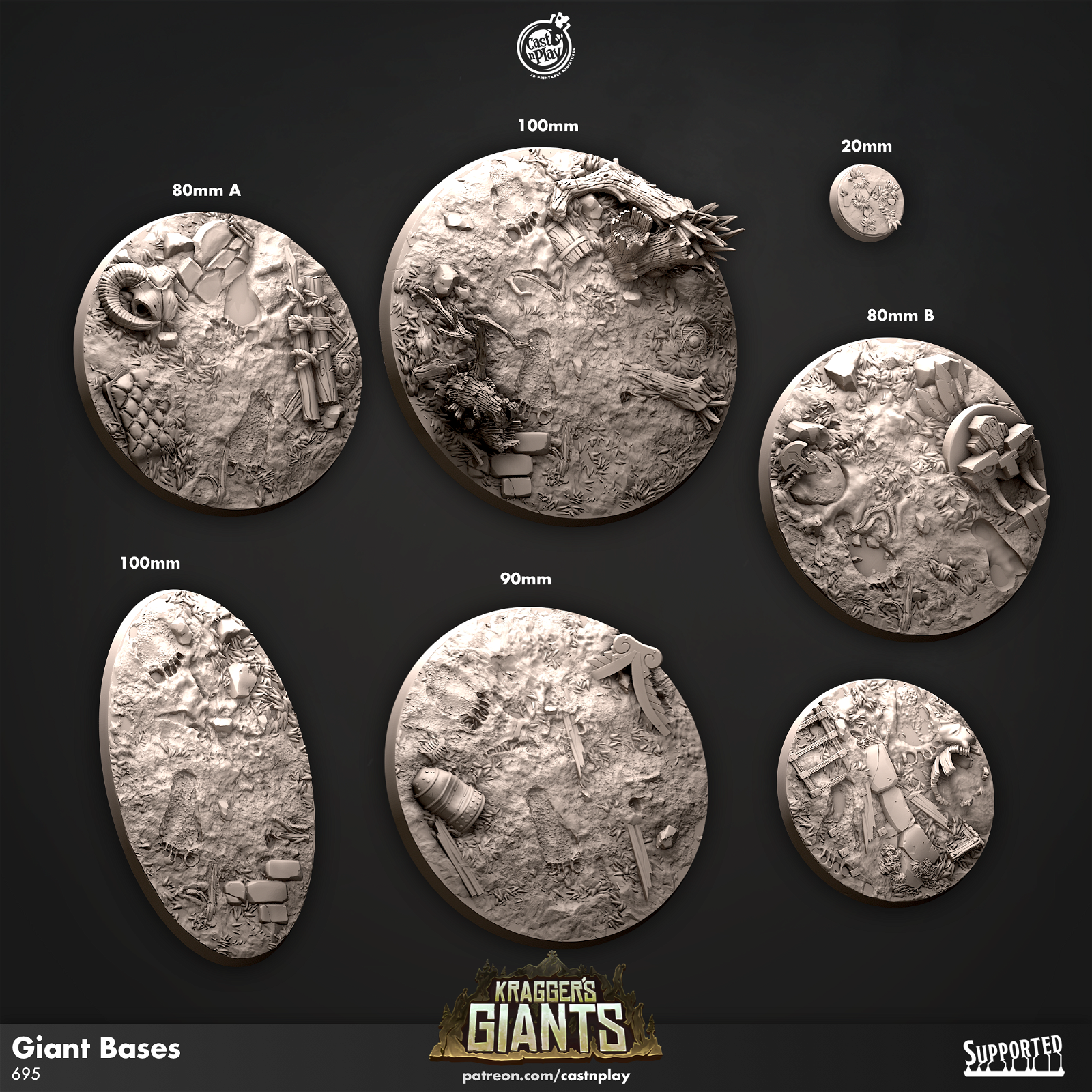 Giant Bases - The Printable Dragon