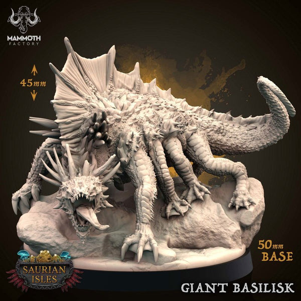 Giant Basilisk 3D-printed model
