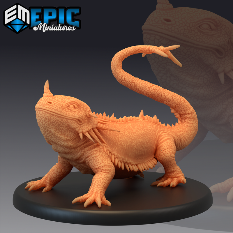 Giant Cave Lizard 3D-printed model