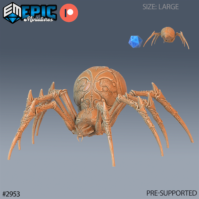 Giant Dungeon Spider 3D-printed model