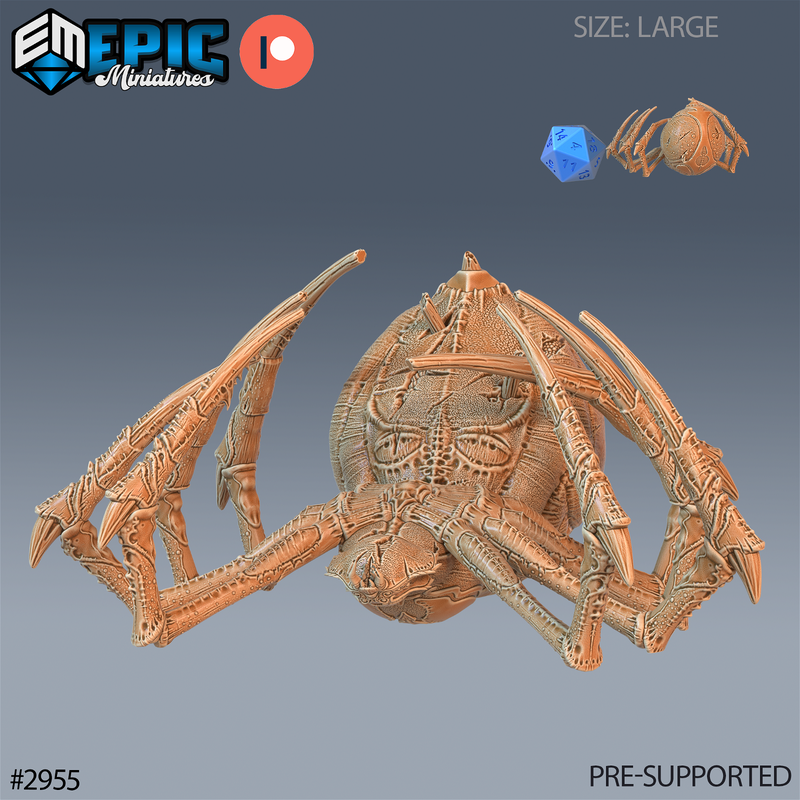 Giant Dungeon Spider 3D-printed model