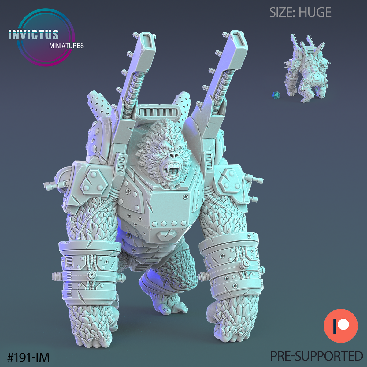 Giant Kong Kaiju Buster - The Printable Dragon