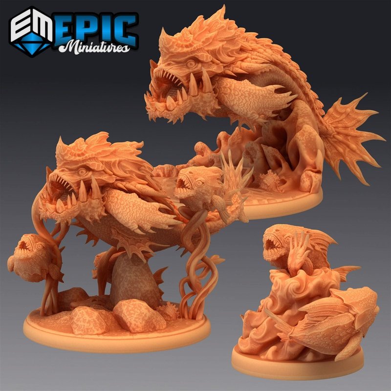 Giant Piranha 3D-printed model