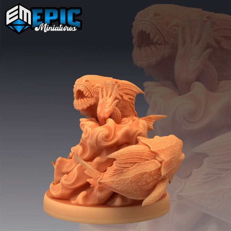 Giant Piranha 3D-printed model