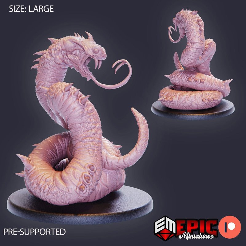 Giant Sand Snake 3D-printed model