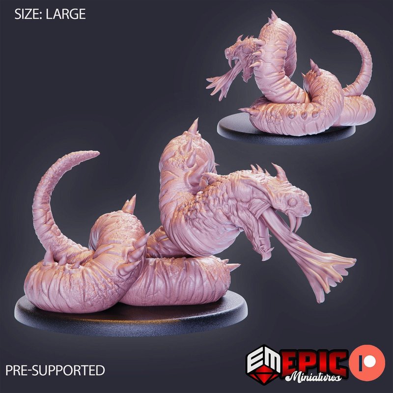 Giant Sand Snake 3D-printed model