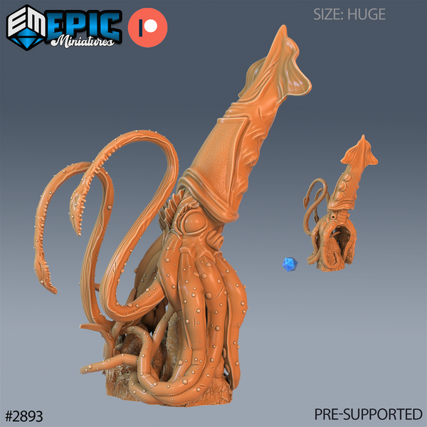 Giant Squid 3D-printed model