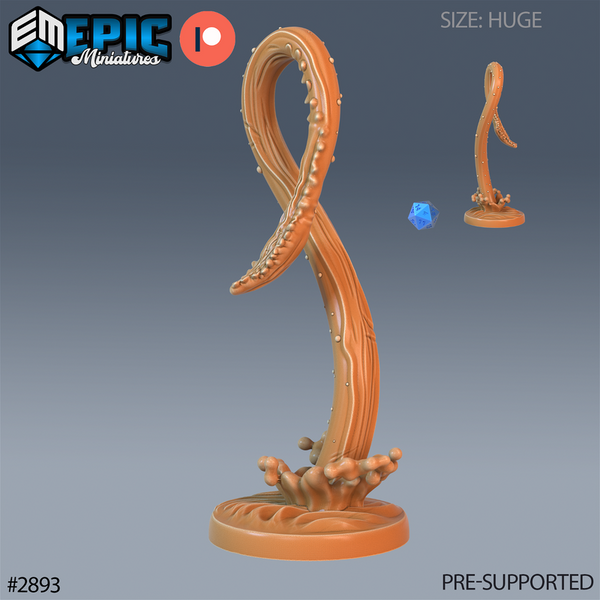 Giant Squid Boat Attack 3D-printed model